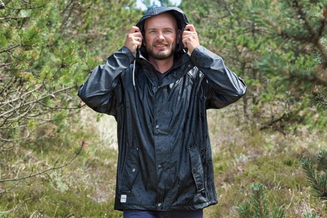 Mens Raincoat black (L) Accessorie